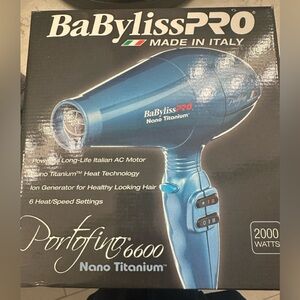 BaBylissPRO Nano Titanium Hair Dryer - Blue